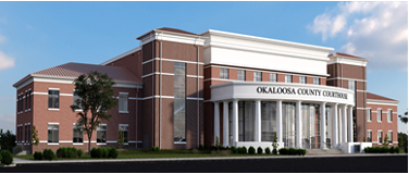 Securitecture | Okaloosa County Courthouse exterior photo of Okaloosa County Courthouse, Securitecture Justice and Administration Facilities